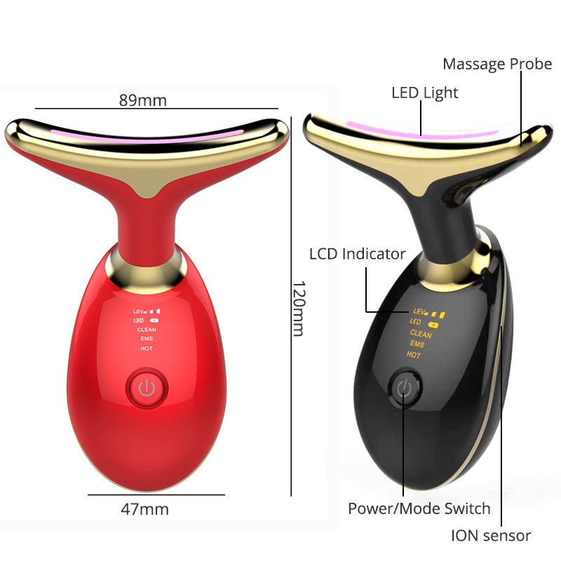 Bloomelle Ems Red Light Therapy Face Neck Lift Wrinkle Remover Tighten Massager